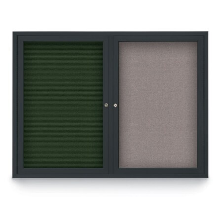 United Visual Products Corkboard, Keylime/White, 72" X36" UV406-WHITE-KEYLIME